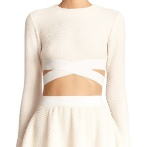 BNWT Elizabeth and James Off White Crop Top